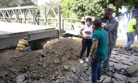 Continúan trabajos de reconstrucción y rehabilitación del puente Unión en Santa Cruz