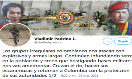 Vladimir Padrino calificó como cobarde a grupos irregulares colombianos que atacan en la frontera
