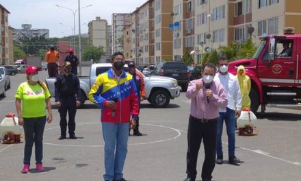 Gobierno Bolivariano realizó jornada de desinfección en Urbanismo Antonio Ricaurte de MBI