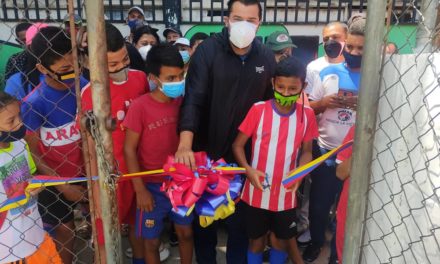 Alcalde Daniel Perdomo reinauguró la cancha Miguel “Morocho” Hidalgo en Sabaneta