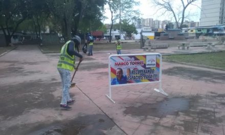 Gobierno Bolivariano rehabilita la plaza El Estudiante en el municipio Girardot