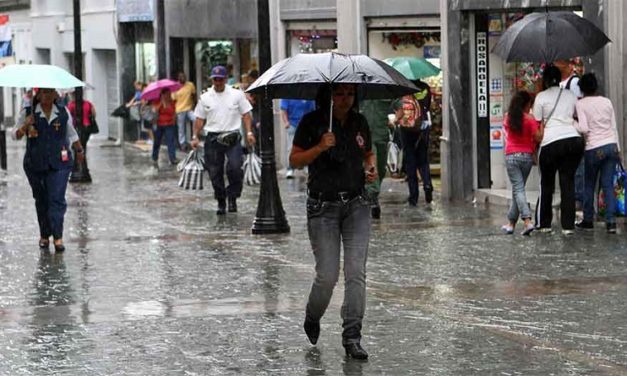 Inameh pronostica lluvias para este sábado en gran parte del país