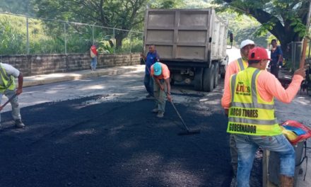 Vías de Aragua colocó más de mil toneladas de asfalto entre septiembre y octubre en la entidad