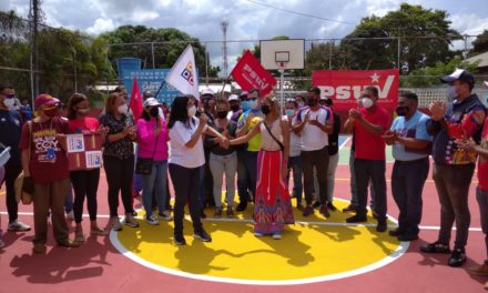 Reinauguran cancha deportiva en sector Bella Cagua del estado Aragua