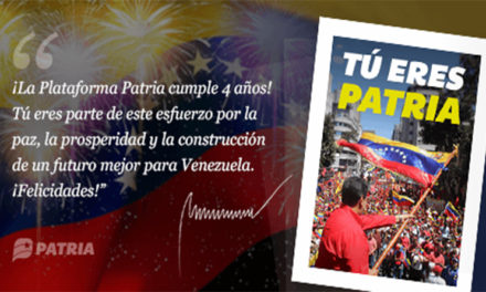 Venezuela celebra 4to aniversario de la Plataforma Patria
