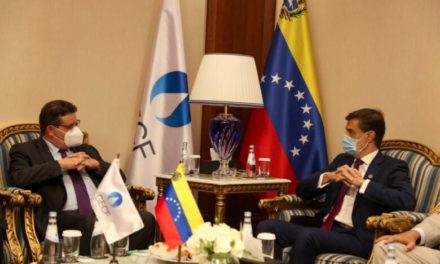 Canciller Plasencia sostuvo encuentro con el Secretario General del Foro de Países Exportadores de Gas