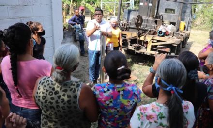 Alcalde Pedro Hernández reactivó pozo en comunidad Santa María