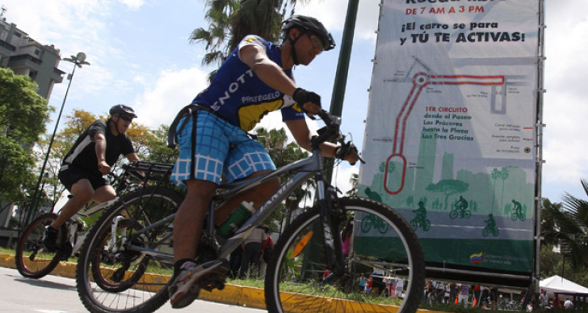 Reactivan ciclovías con el Plan Caracas Rueda Libre