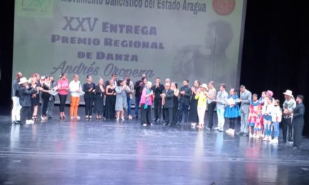 Modea entrega XXV edición del premio Regional de Danzas Andrés Oropeza