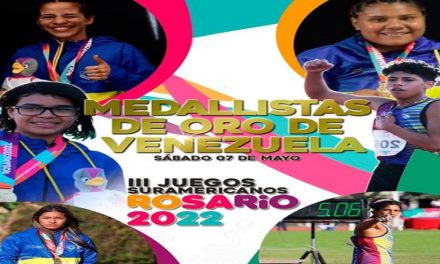 Atletas venezolanos suman otras 15 medallas en los III Juegos Suramericanos Rosario 2022﻿