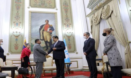 Presidente Maduro recibe en Miraflores al secretario general de la OPEP, Mohammad Barkindo