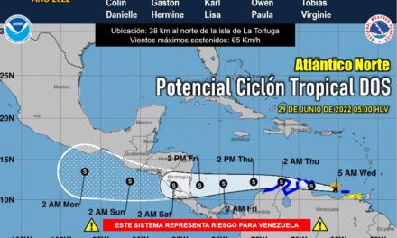 Ciclón tropical se encuentra al Norte de la isla La Tortuga
