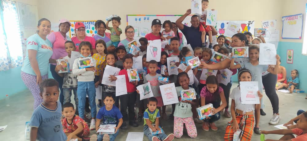 Durante la actividad se brindó recreación a los niños