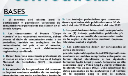 Gobernadora Karina Carpio anunció Premio Regional de Periodismo «Diego Hurtado»