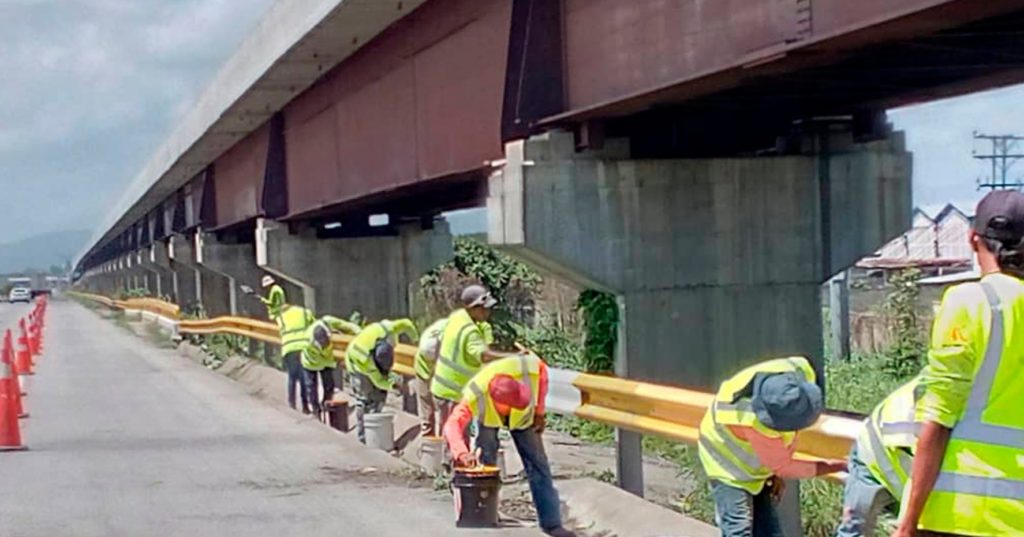 Labores de pintura y embellecimiento en la ARC | Foto: Cortesía @VIASDEARAGUAS