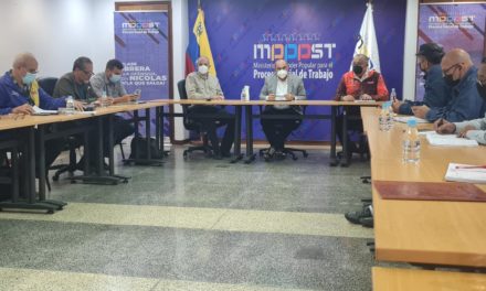 Ministro Torrealba sostiene encuentro con Mesa Técnica Nacional del Trabajo