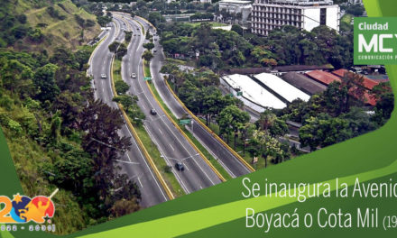 Inauguración de la avenida Boyaca