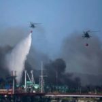Helicópteros cubanos realizan más de 100 lanzamiento de agua sobre incendio
