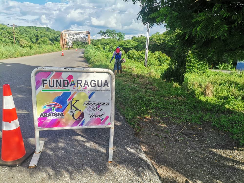 También se realizaron labores de rehabilitación en la Carretera Nacional, específicamente en la entrada de Taguay