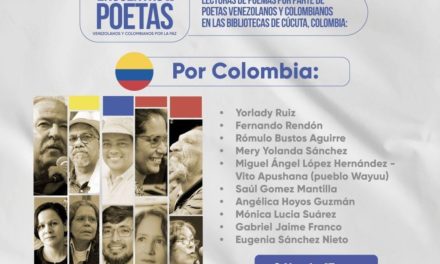 Poetas de Venezuela y Colombia se reunirán en Táchira por la paz