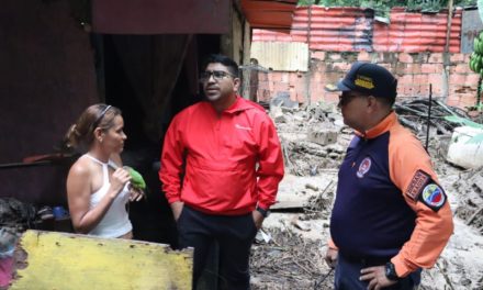 Atienden afectaciones por lluvias en el municipio Santos Michelena
