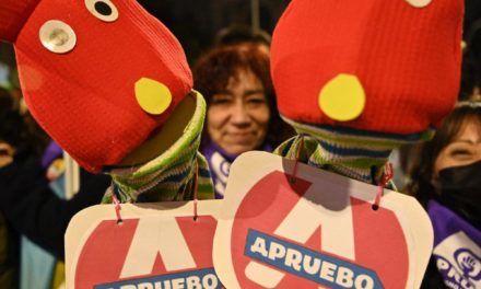 Cierre de campaña ante nueva constitución en Chile