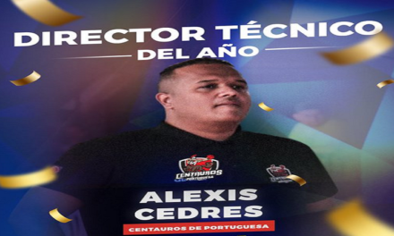 Alexis Cedres técnico del año en la SPB