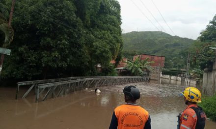 Desplegado Sistema Nacional de Gestión de Riesgo en el Norte de Maracay por afectación de lluvias