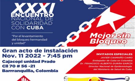 Instalan en Barranquilla Encuentro Nacional de Solidaridad entre Colombia y Cuba