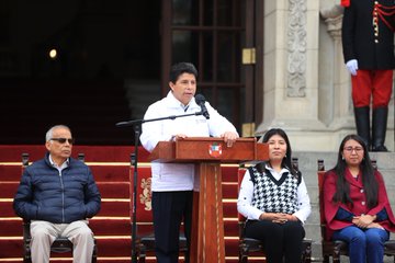 Presidente Castillo confirmó voluntad de culminar su mandato en el 2026