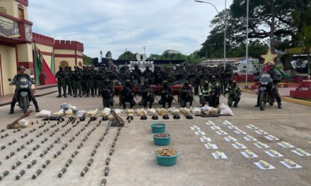 FANB incauta armas a la organización delincuencial Las 3R En Bolívar