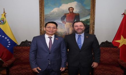 Canciller Yván Gil se reúne con embajadores de Vietnam y Türkiye acreditados en Venezuela