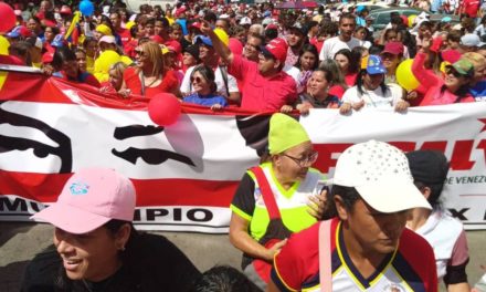 Pueblo valiente de Ribas marchó en contra de las sanciones imperialistas