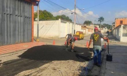 Alcaldía de Linares Alcántara ha colocado 80 toneladas de asfalto en Guaruto
