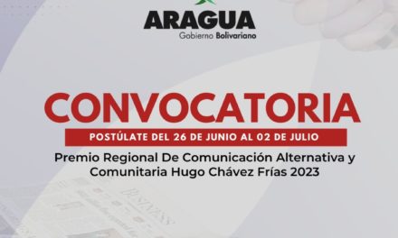 Inició convocatoria para el Premio Regional de Comunicación Alternativa y Comunitaria Hugo Chávez Frías 2023