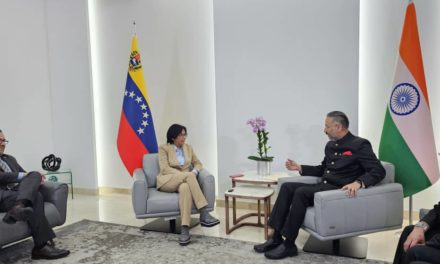 Vicepresidenta Delcy Rodríguez destacó consolidación de relaciones bilaterales con la India