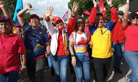 Cinco mil zamoranos marcharon en apoyo al Presidente Nicolás Maduro