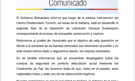 Comunicado oficial del Comando Estratégico Operacional de la Fuerza Armada Nacional Bolivariana