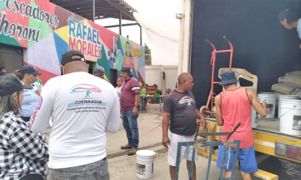 Eje Costero recibió materiales para el embellecimiento e impulso del turismo