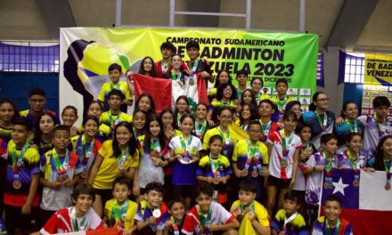 Juvenil Nacional de Bádminton cerró a lo grande su participación en el Campeonato Sudamericano