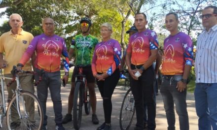 Ciclistas aragüeños pedalean hasta Barquisimeto en honor a la Divina Pastora