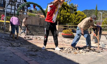 Comenzaron trabajos de rehabilitación de la Plaza Bolívar de Tovar