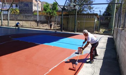 Inició recuperación de cancha múltiple Talin Neus del Polideportivo La Victoria