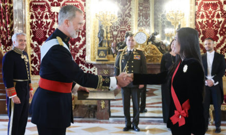 Embajadora Gladys Gutiérrez entregó cartas credenciales ante el rey de España