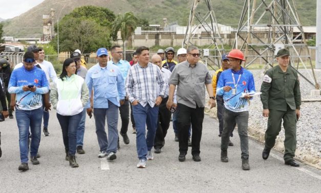 Ministro Márquez inspeccionó zonas estratégicas en materia de electricidad en Aragua
