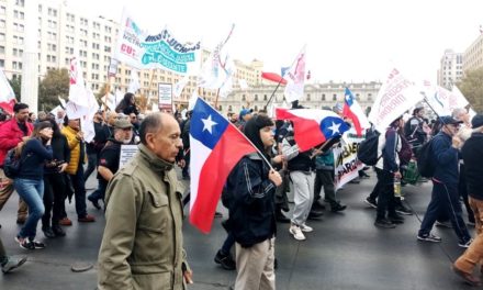 Masiva movilización en Chile en el Día de los Trabajadores