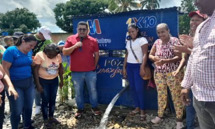 Inaugurado pozo de agua Corazón Indestructible en la parroquia Zuata