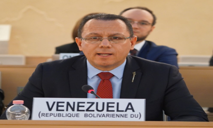 Venezuela denuncia nuevamente instrumentalización del Consejo de DDHH ONU