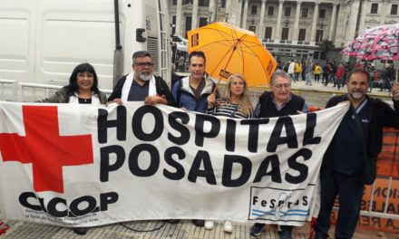 Continúa plan de lucha contra despidos en hospital argentino