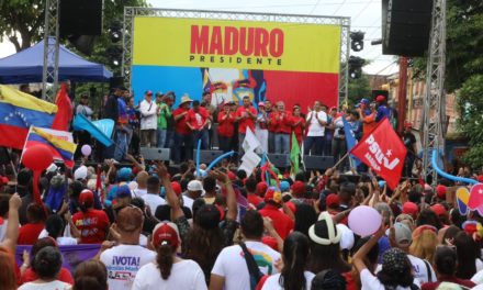Fuerzas revolucionarias de MBI se movilizaron en respaldo al candidato presidencial Nicolás Maduro